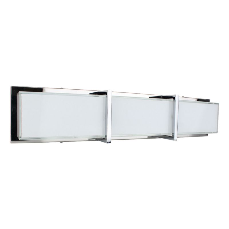 Kinkiet SPOT Light 1xLED 27W Minimalistyczne Połączenie Bieli z Akcentem Chromu, Polski Producent, 1szt.