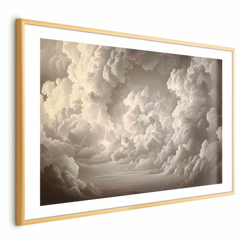 Plakat Artgeist Miękka gra światła 42x29,7 cm z ramą złotą 1 szt