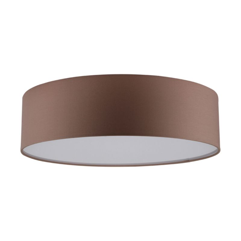 Lampa Sufitowa SPOT Light 1xLED 18W Klasyczna Brązowa Tkanina, Polski Producent, 1 szt.