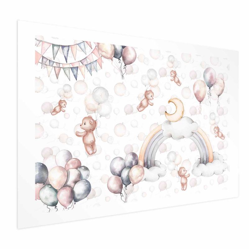 Plakat Artgeist Misie w przestworzach 90x60 cm bez ramy 1 szt