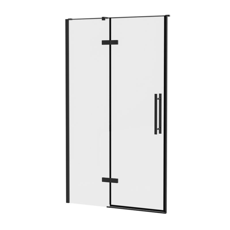 Dwuczęściowe drzwi prysznicowe Ravak COOL COSD2 120 czarne transparent 1szt