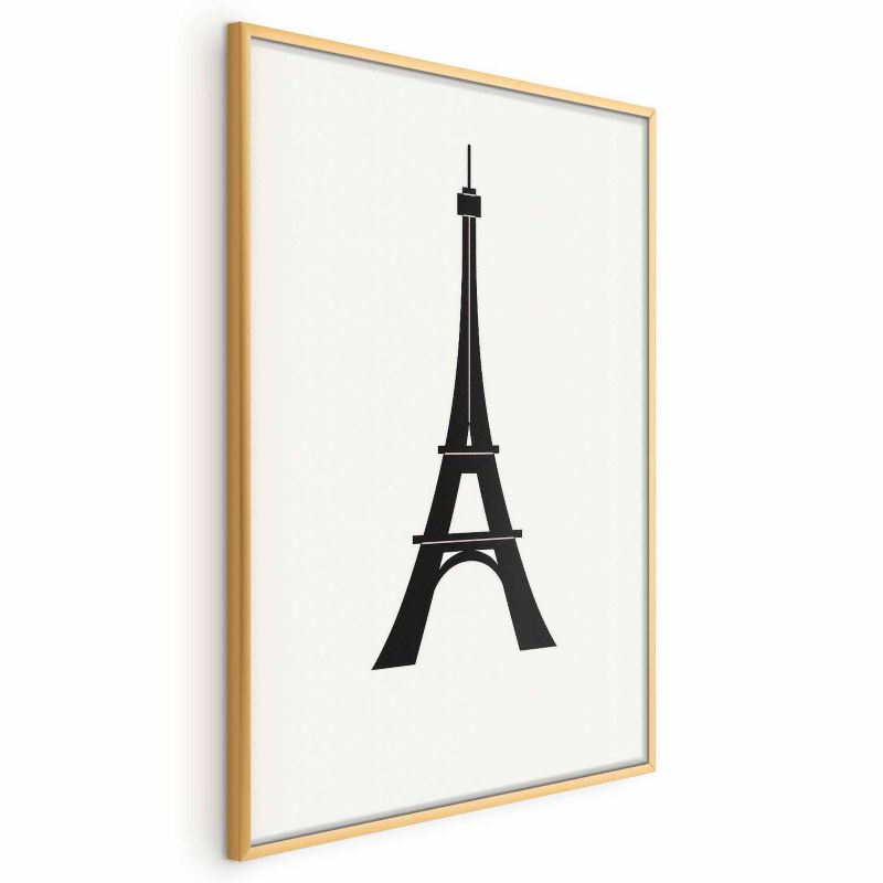Plakat Artgeist Wieża Eiffla 29,7x42 cm z ramą złotą 1 szt
