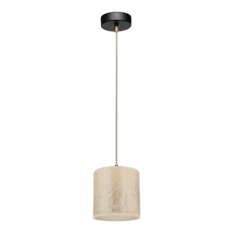 Lampa Wisząca SPOT Light 1xE27 Max.25W Połączenie Czerni i Złotego Abażuru w Nowoczesnym Stylu, Polski Producent, 1 szt.
