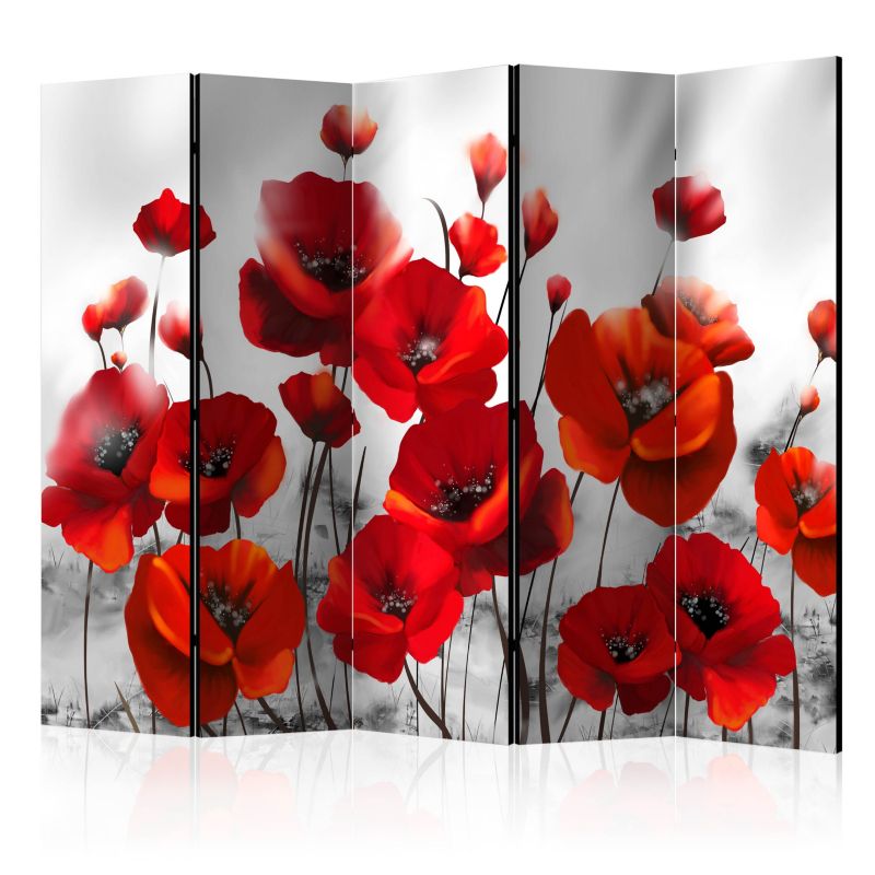 Parawan dwustronny Artgeist Kwiaty 225x172 cm Kwiaty 1 szt