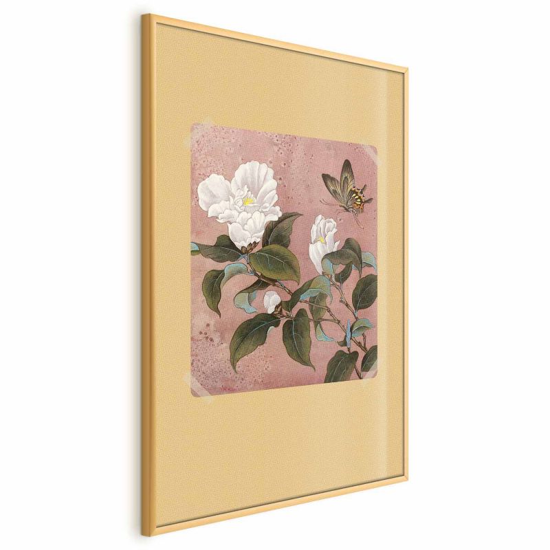 Plakat Artgeist Kwiat azalii 60x90 cm z ramą złotą 1 szt