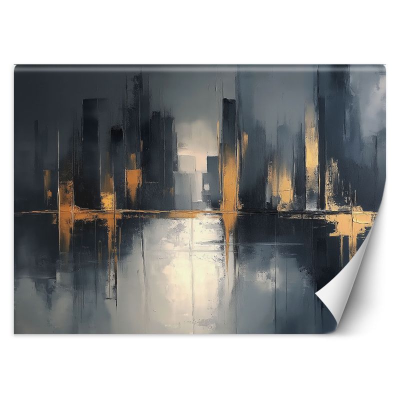 Fototapeta Feeby Abstrakcja Czarno Złota 350x245 1 szt