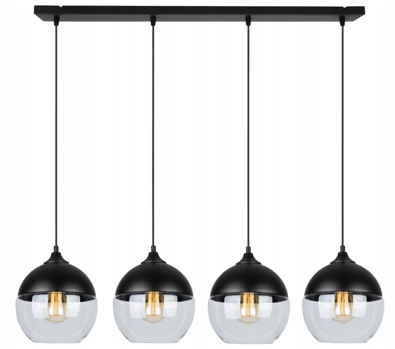Lampa sufitowa wisząca Light Home LH Oslo prosta 4x E27 60W okrągłe złoty 1szt.