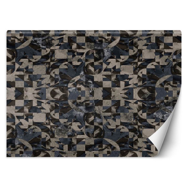 Fototapeta Feeby Szaro brązowa fantazja geometryczna 150x105 1 szt
