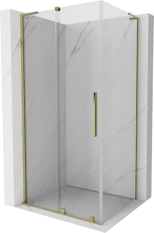 Kabina prysznicowa Mexen Velar L rozsuwana 120 x 110 cm transparent złota 1 szt.