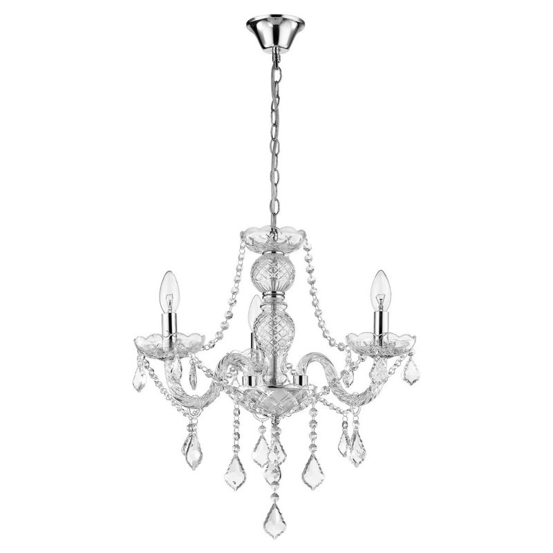Lampa wisząca Light Prestige Cristallo 3 transparentna 3 x E14 1 szt.