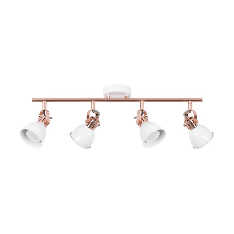Lampa Sufitowa SPOT Light 4xGU10 50W Biel i Miedź w Nowoczesnym Designie od Polskiego Producenta, 1 szt.