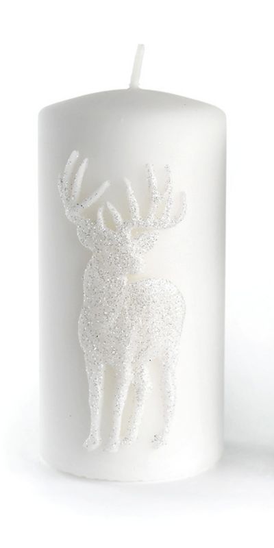 Świeca MONDEX JELEŃ 70 x 175 x 70 mm Biały 1 szt.