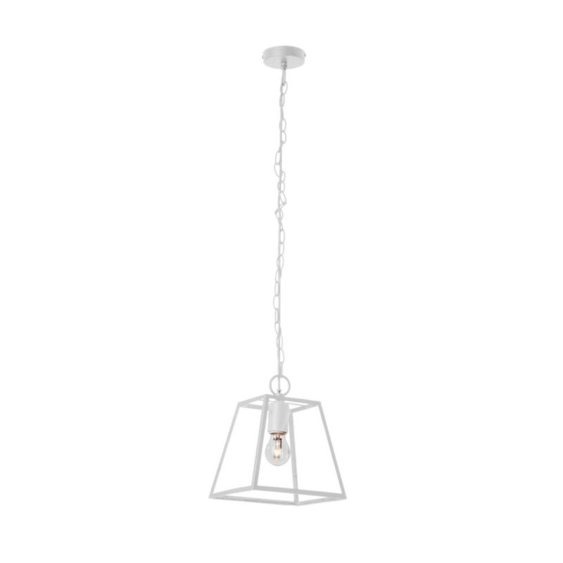 Lampa Wisząca SPOT Light 1xE27 Max.60W Klasyczna Biel, Polski Producent, 1szt.