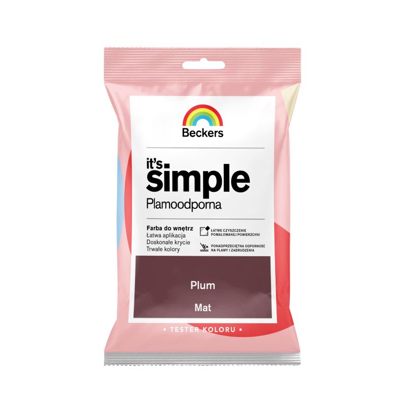 Tester farby kolorowej Beckers It's Simple plum 0,05 l