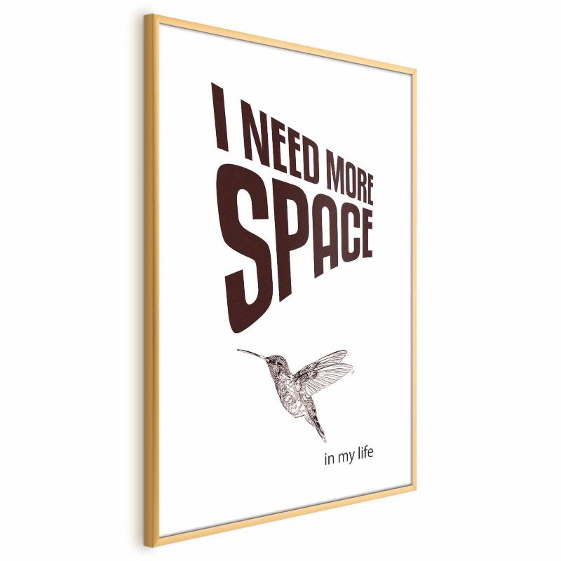 Plakat Artgeist More Space 40x60 cm z ramą złotą 1 szt