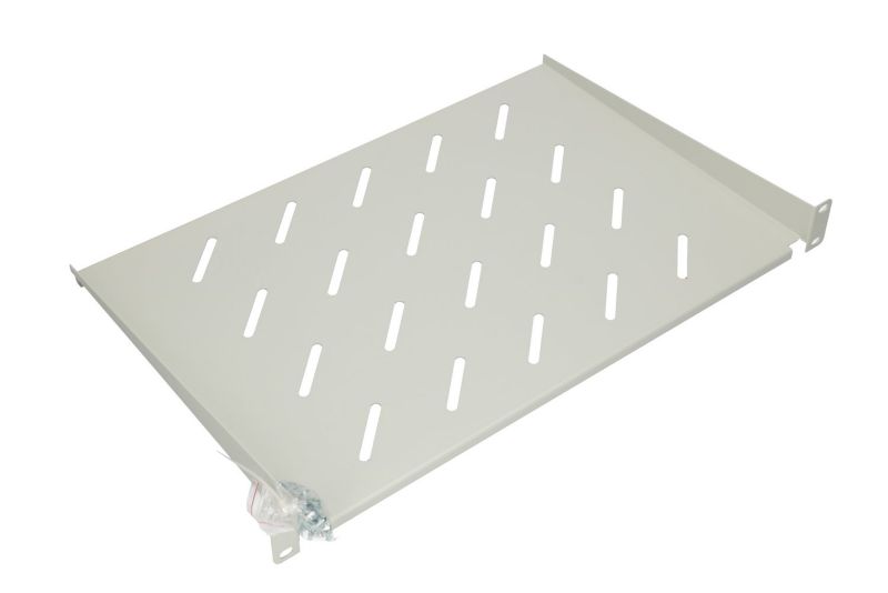 Półka Extralink 1U 300mm Szara 19", do szaf wiszących 1szt