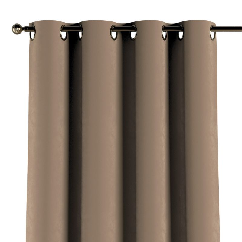 Zasłona na kółkach Dekoria 130x245 cm Velvet beżowy 1 szt.