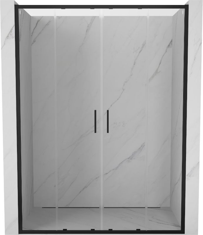 Drzwi prysznicowe rozsuwane Mexen Exo czarne 150x200 cm 1 szt.