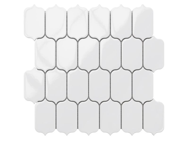 Mozaika ceramiczna Ilcom Lantern white gloss 27.5 x 25.8 cm 1 szt.