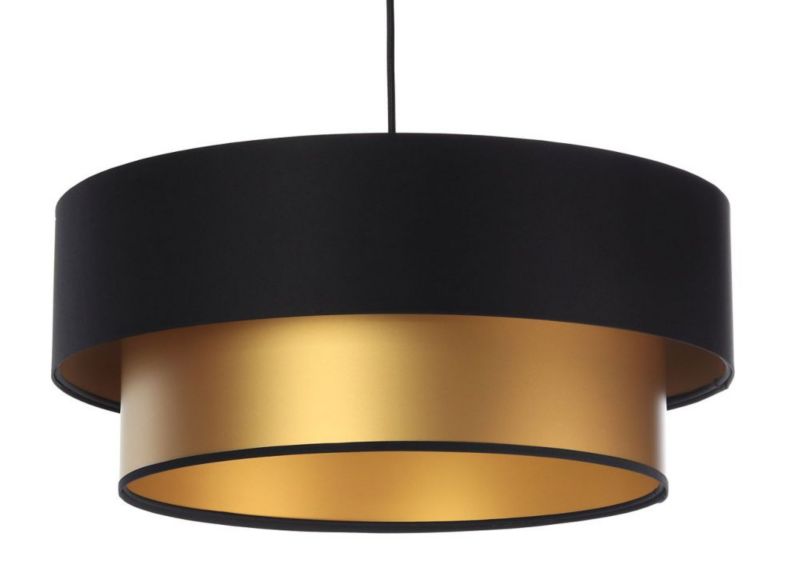 Lampa Bps Koncept wisząca DOUBLE BLACK 50 złota/czarna 1 szt