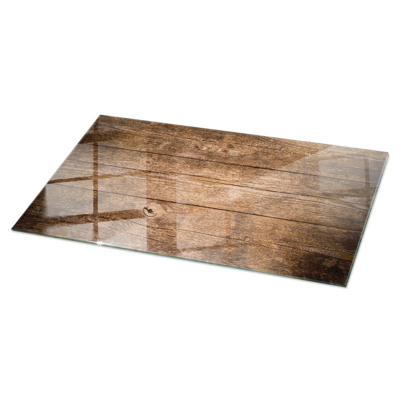 Blat szklany Tulup 140x70 cm Struktura drewnianych desek 1 szt.