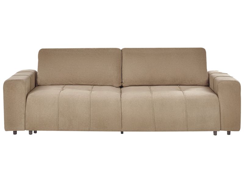 Sofa 3-osobowa rozkładana z pojemnikiem beżowa Innvik 1 szt.