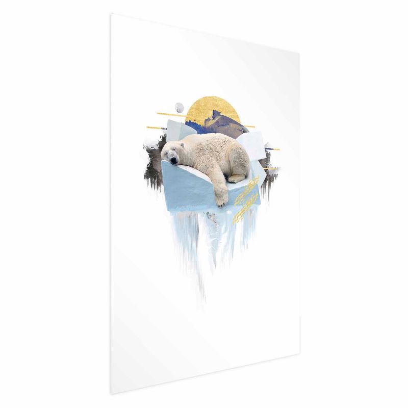 Plakat Artgeist Niedźwiedź polarny 40x60 cm bez ramy 1 szt