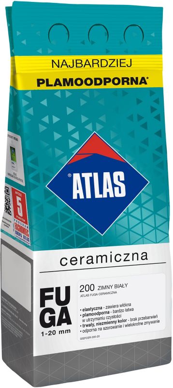 Fuga ceramiczna Atlas 200 zimny biały 2 kg