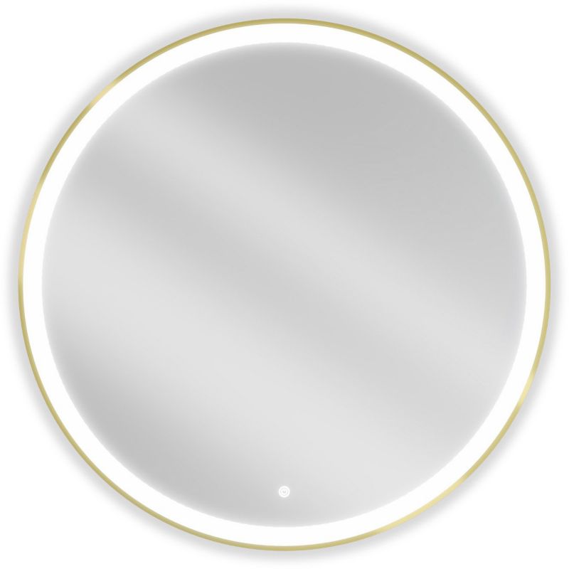 Lustro łazienkowe podświetlane Mexen Esso złote 90x90 cm 1 szt.
