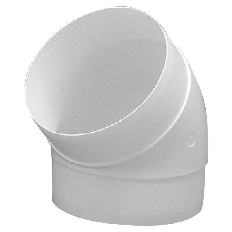 Kolanko okrągłe Vents 125 mm białe 45 st.