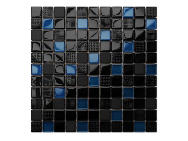 Mozaika szklana Ilcom volcano dark blue 30x30cm 1 szt.