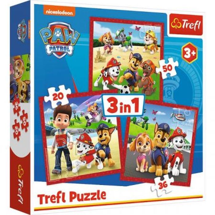 Puzzle 3w1 Pieski Psi Patrol Trefl