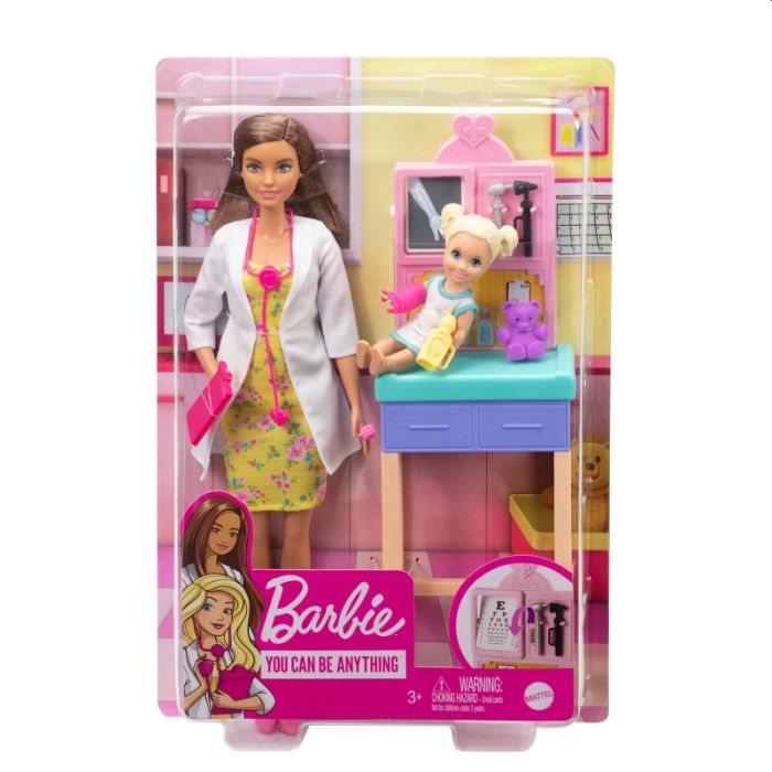Barbie Kariera Pediatra, brunetka GKH24 (asstDHB63)