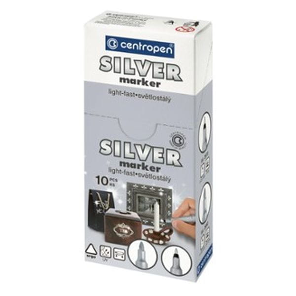 Marker permanentny Centropen 'Silver 2690' SREBRNY 1,5-3mm