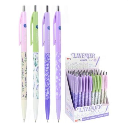 DŁUGOPIS PSTRYKANY LAVENDER NIEBIESKI 0,5MM