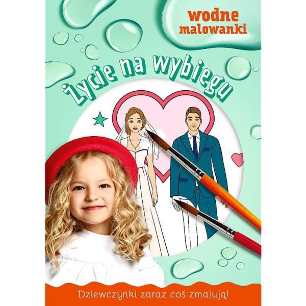 Dziewczynki zaraz coś zmalują. Malowanki wodne Życie na wybiegu3