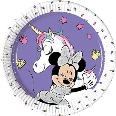 TALERZYKI MINNIE 20CM 8SZTUK