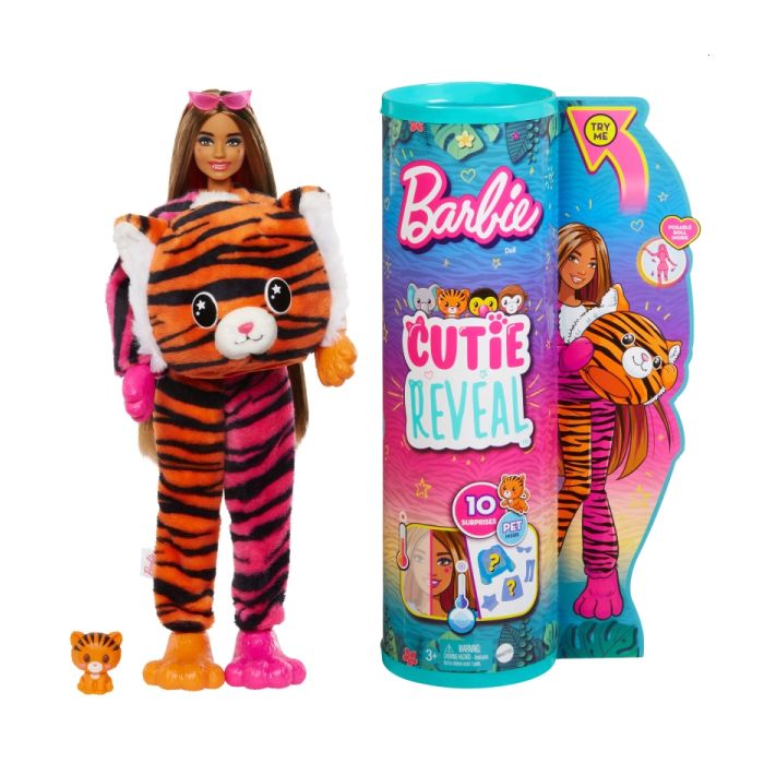 Barbie Cutie Reveal Chelsea Tygrys Seria Dżungla HKR15 (asst.HKR12)