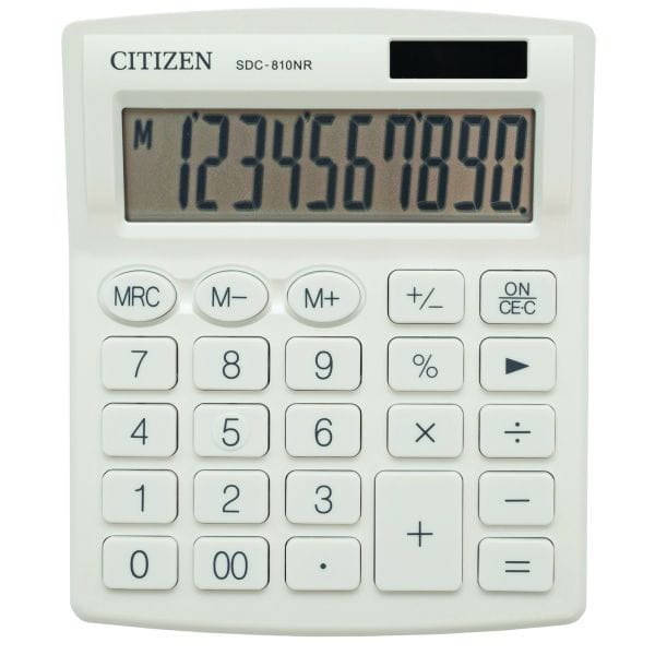 Citizen Kalkulator Biurowy SDC810 BIAŁY