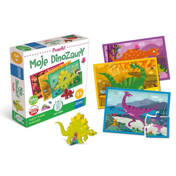 Granna Gra-Puzzle Moje Dinozaury