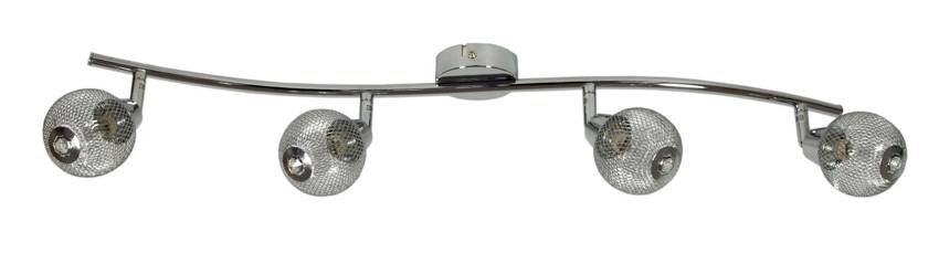 Lampa ścienna listwa 4X40W G9 chrom NOVEL
