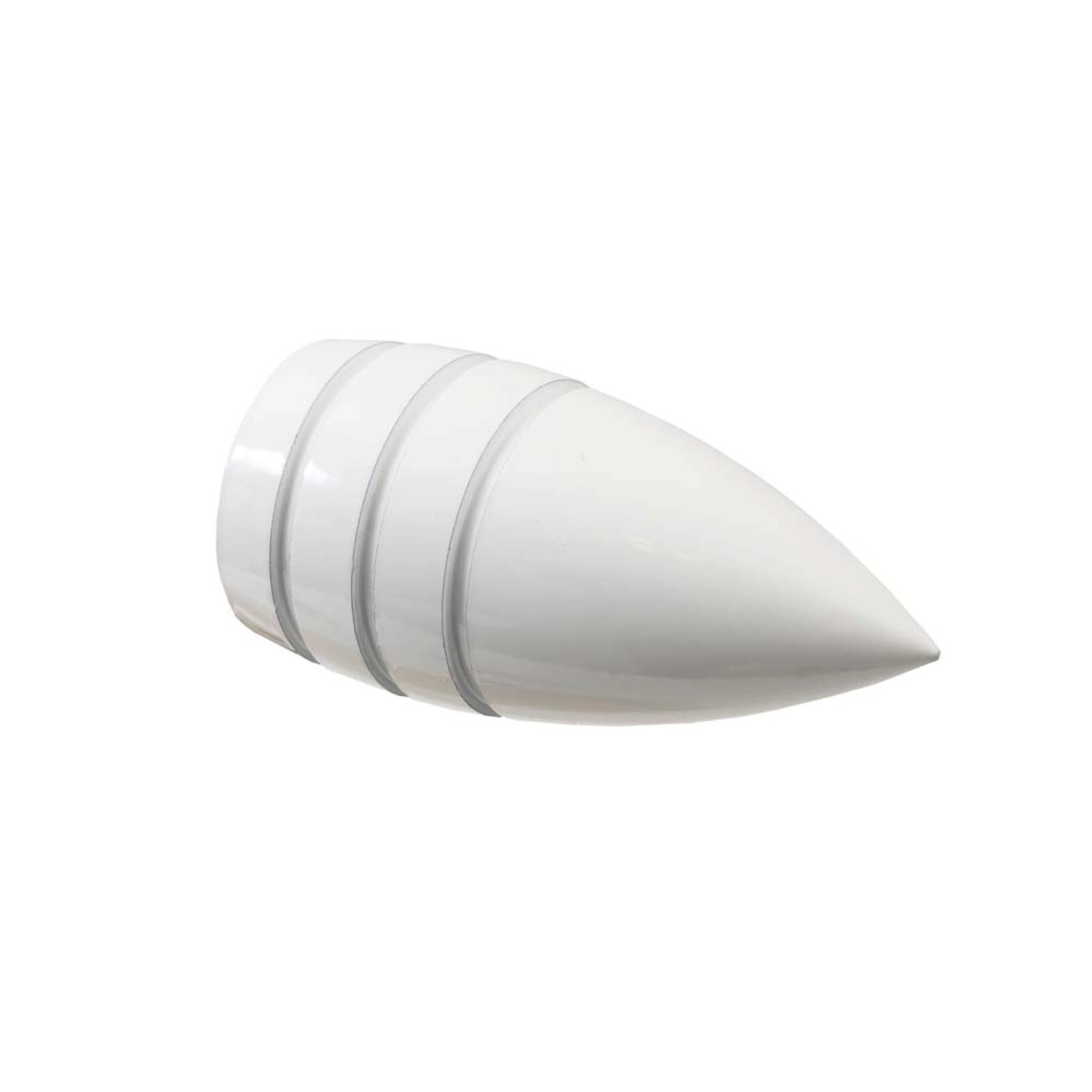 Kowalski Zakończenie Pocisk do profilu fi 20 mm aluminiowe białe