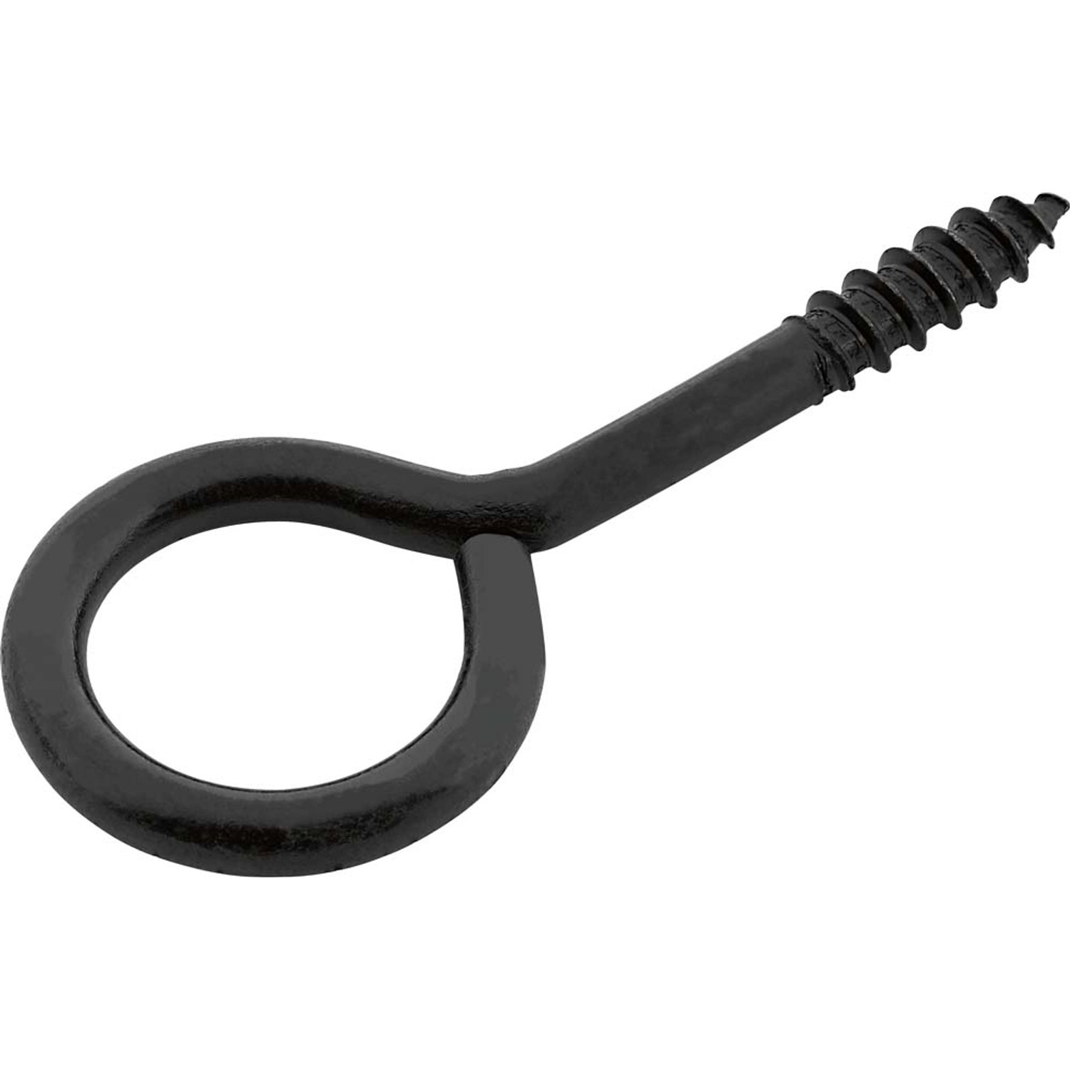 Hak zamknięty czarny ocynkowany 4x20mm 6szt