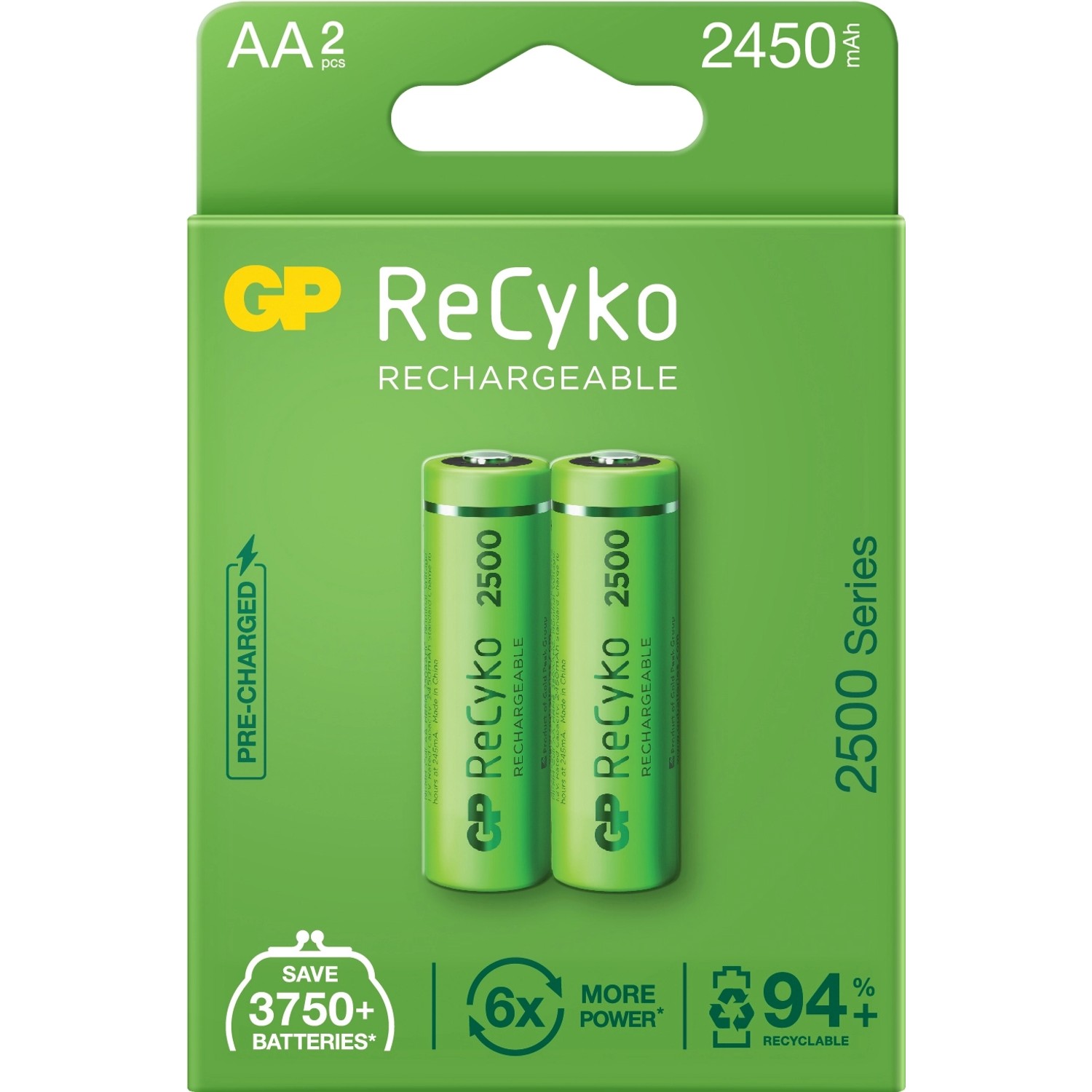 GP Akumulatory ReCyko+ AA 2450 mAh 2 szt