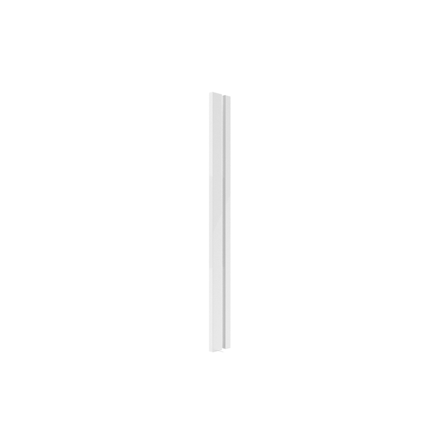 Zaślepka korpusu górnego Roma 106,8 x 5 + 106,8 x 3 cm biały połysk