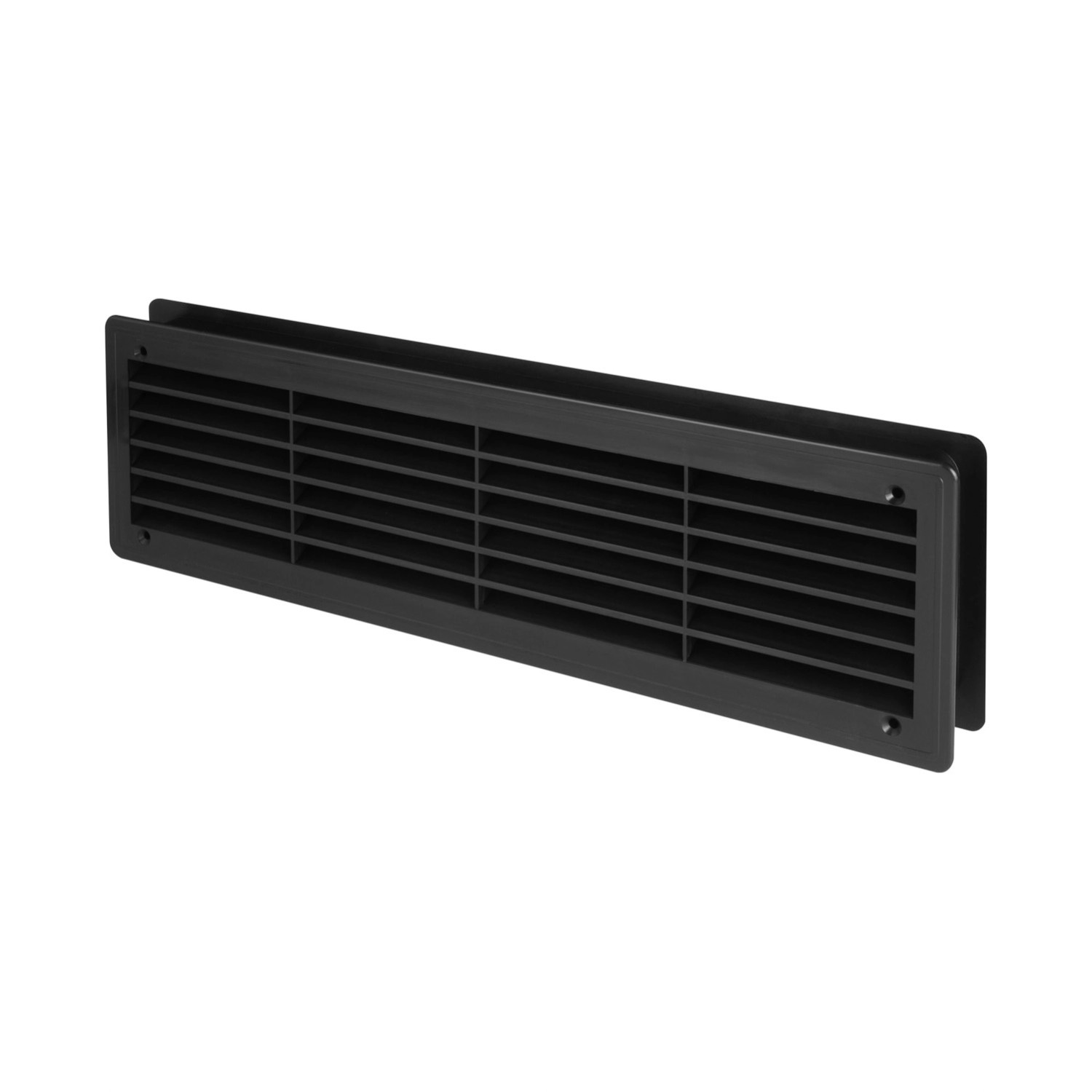 Kratka wentylacyjna do drzwi 120x440mm czarna