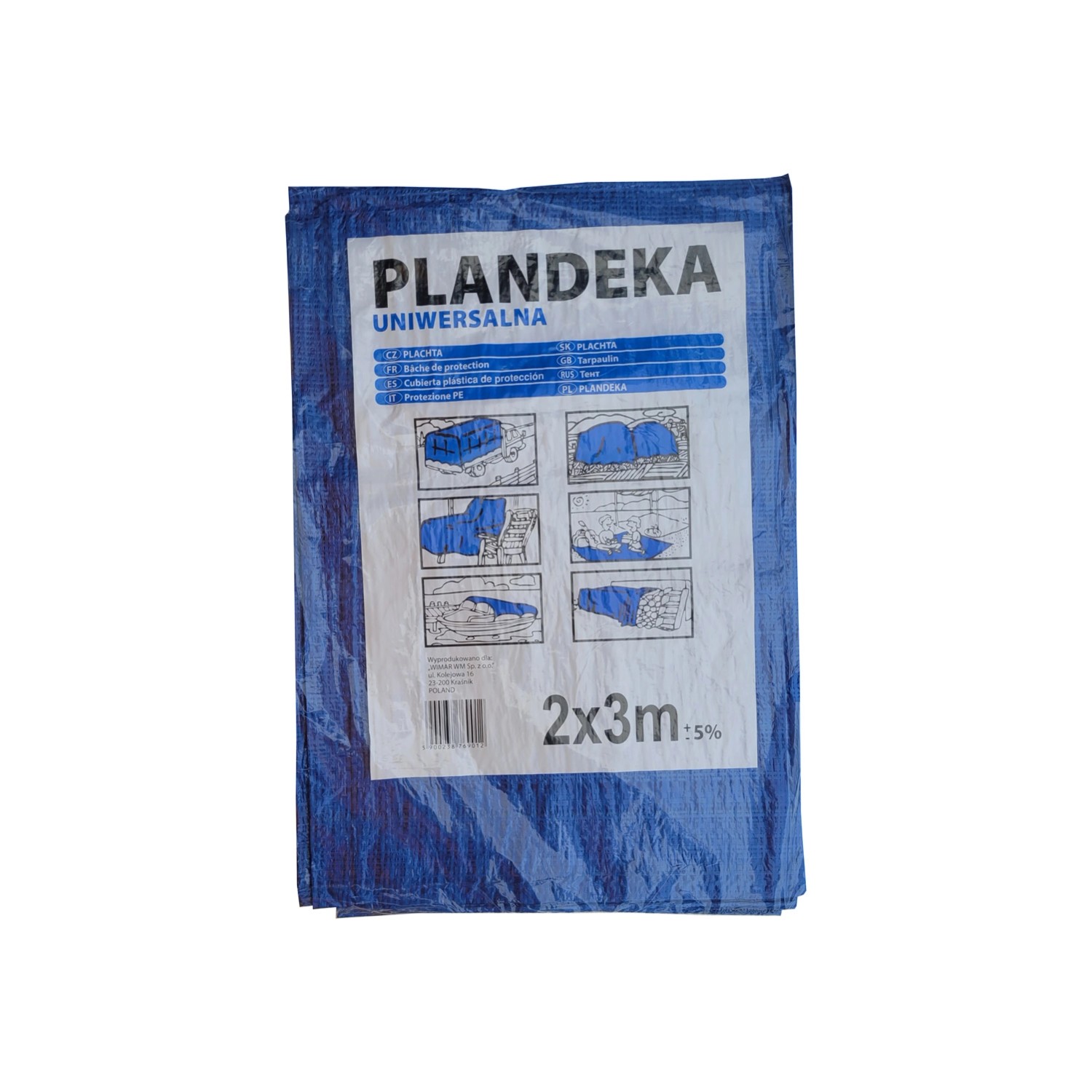Brik Plandeka ochronna 2 x 3 m 55g/m2