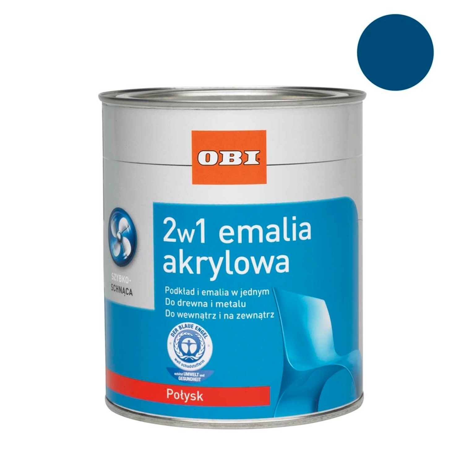 OBI Emalia akrylowa 2w1 połysk granatowy 500 ml