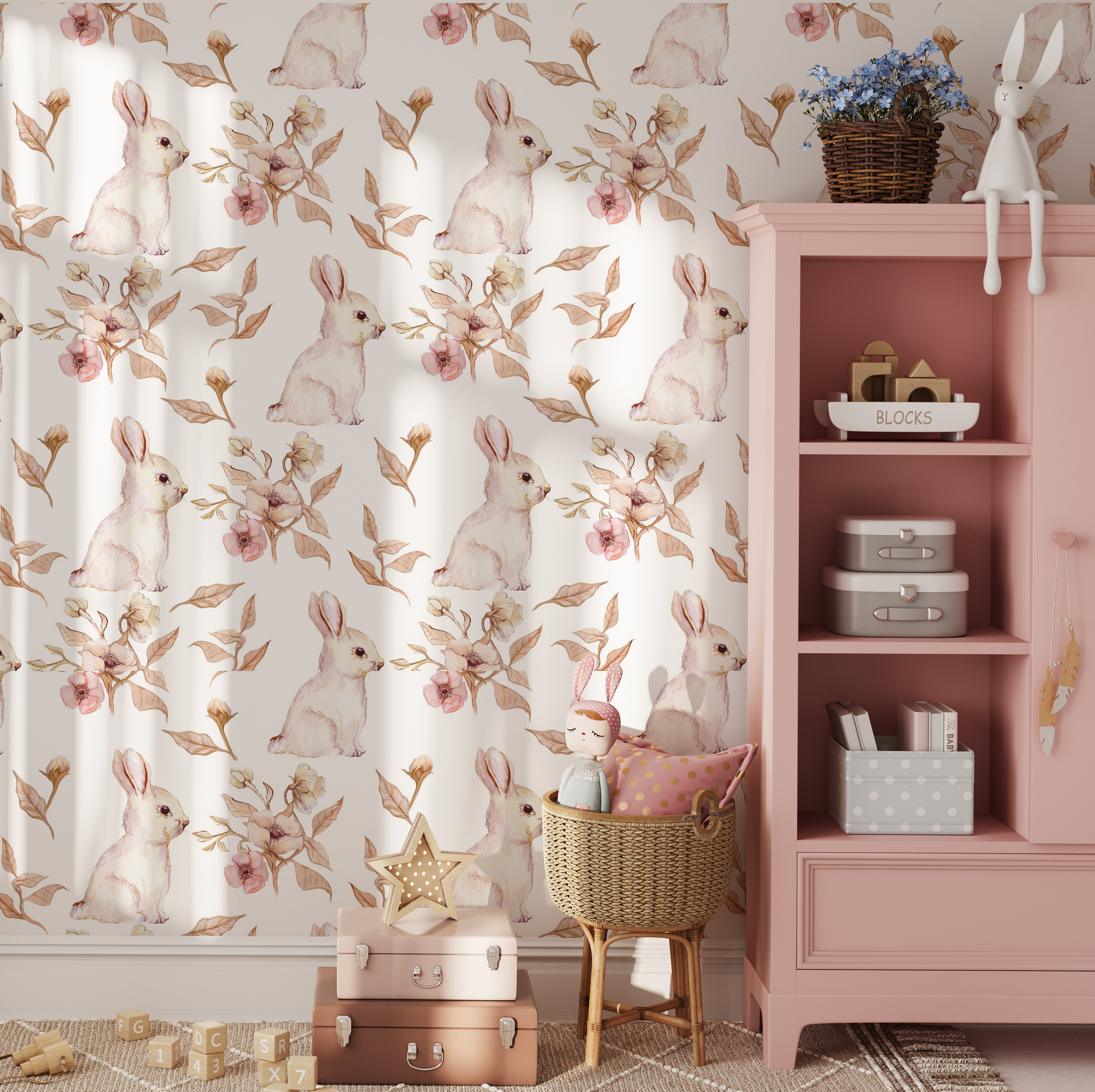 Tapeta ścienna Flower Bunnies