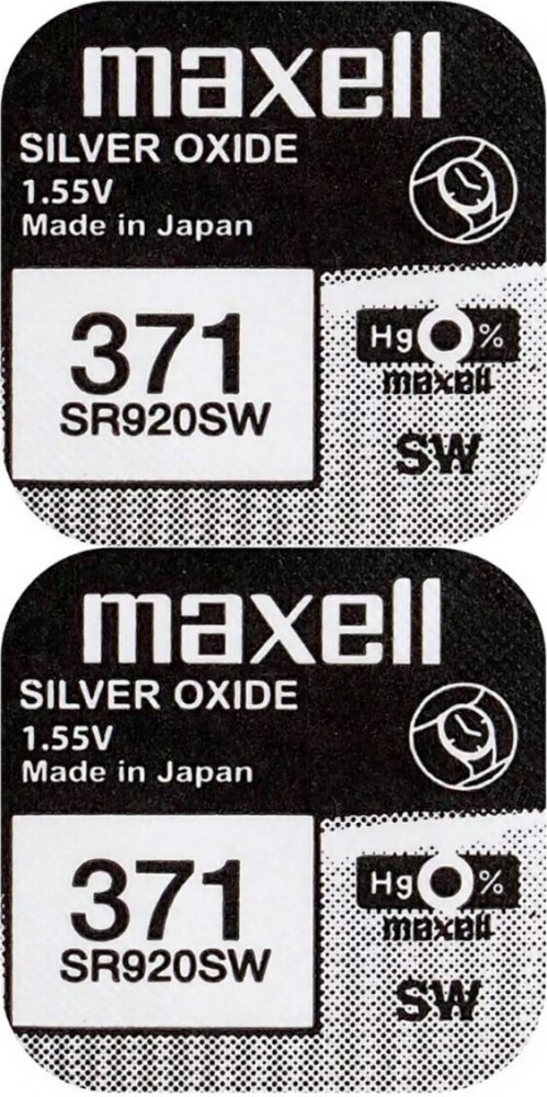 2x Bateria srebrowa Maxell 371/SR920SW, 1 sztuka